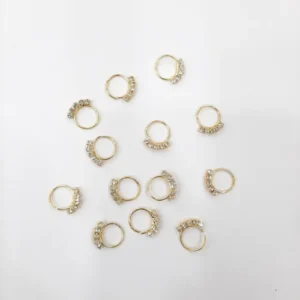 5 Stone Septum Nose Ring